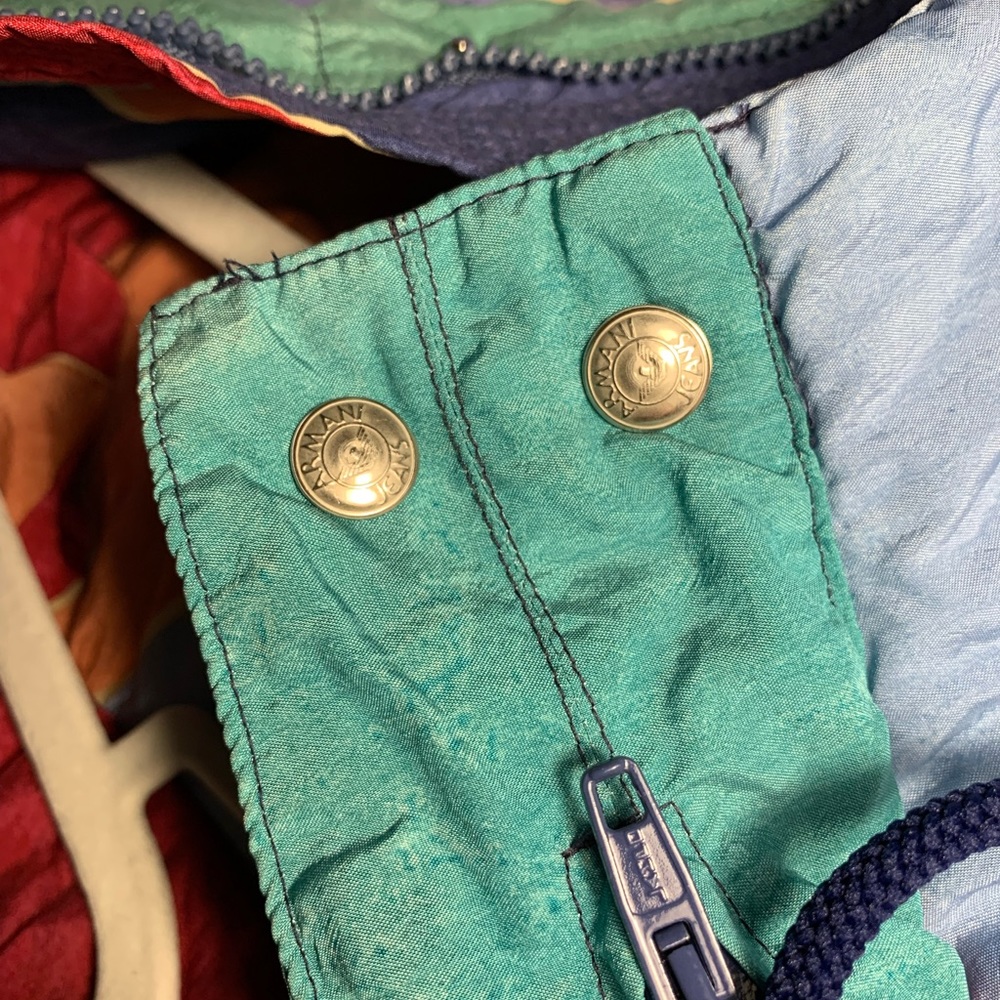 Made in Italy~ Armani Color Block Puffer Coat